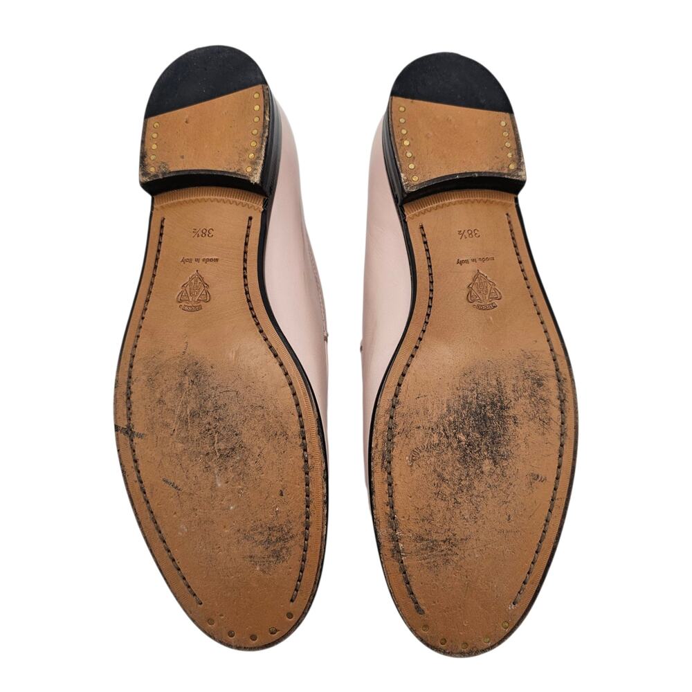 Gucci Jordaan Horsebit Slip On Loafer Pink Leather Crystal Size 38.5 US 8.5 - Picture 10 of 13